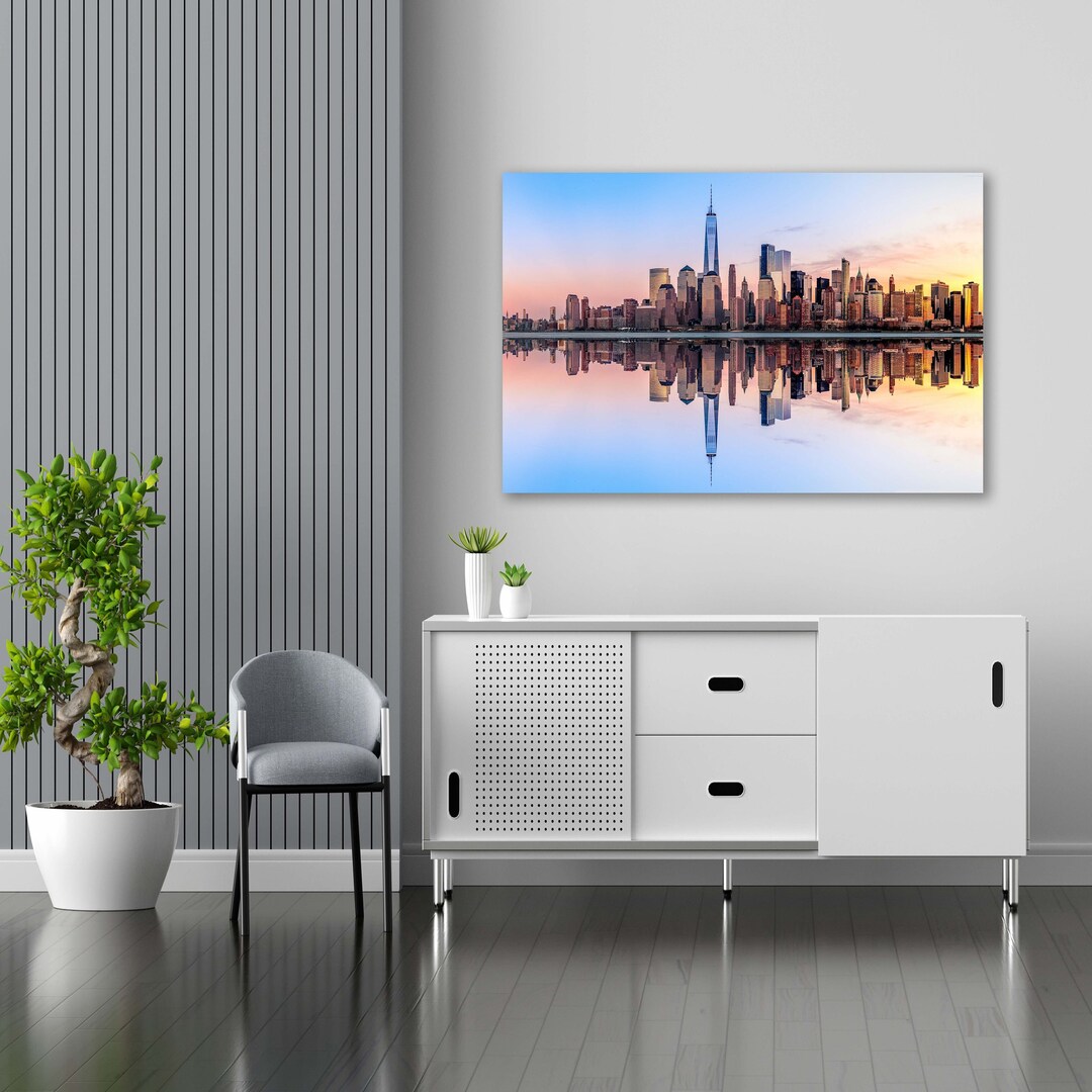 Tempered Glass Wall Art-city View Wall Decor-glass Printing-wall ... - City View Wall Decor Ideas