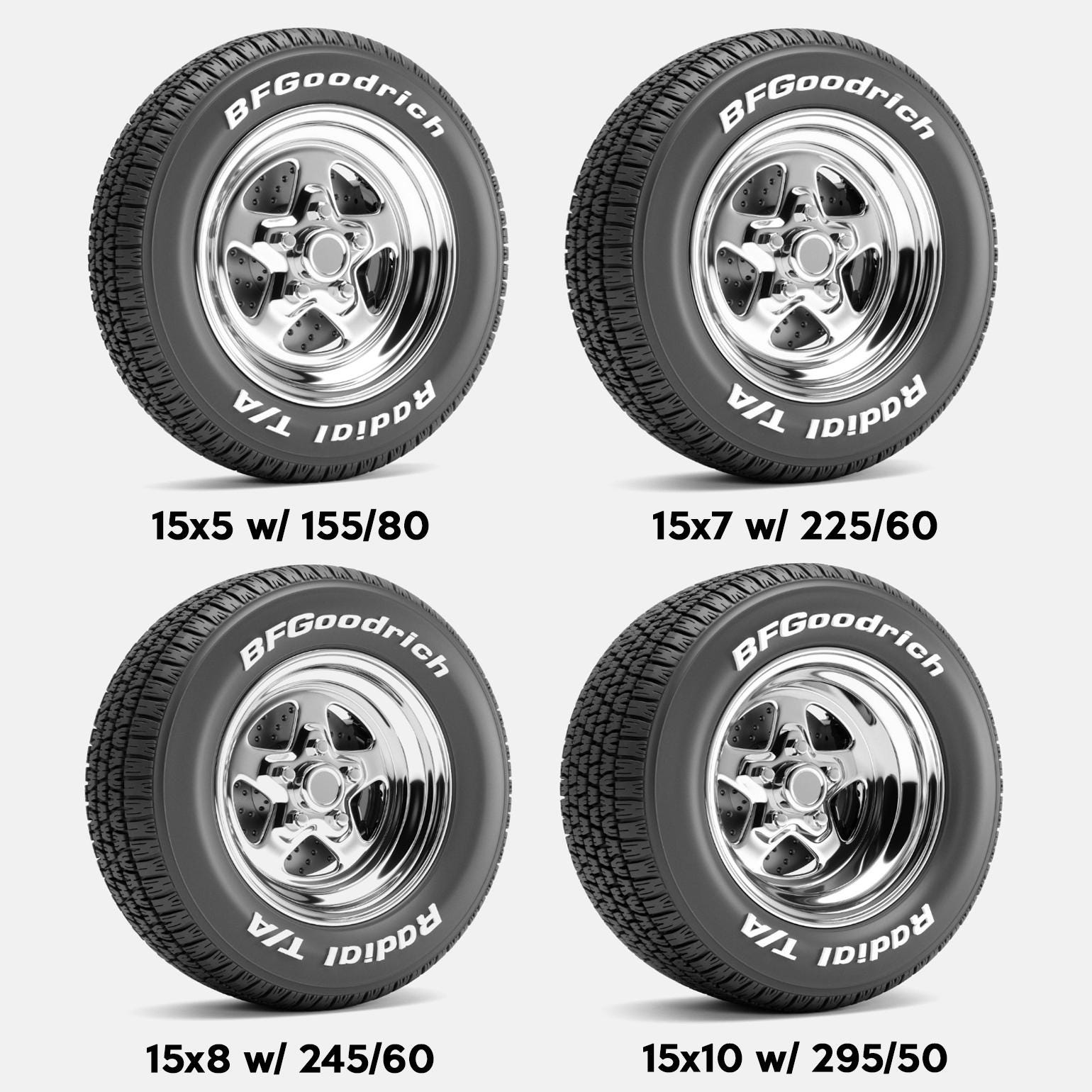 1/24 Resin Weld Pro Star Wheel and Bfgoodrich Tire Set: Brakes - Etsy