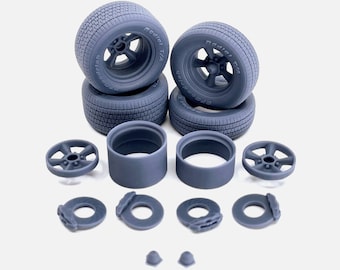 1/24 Scale Torq Thrust D Wheels with BFGoodrich Tires: Muscle Car Parts