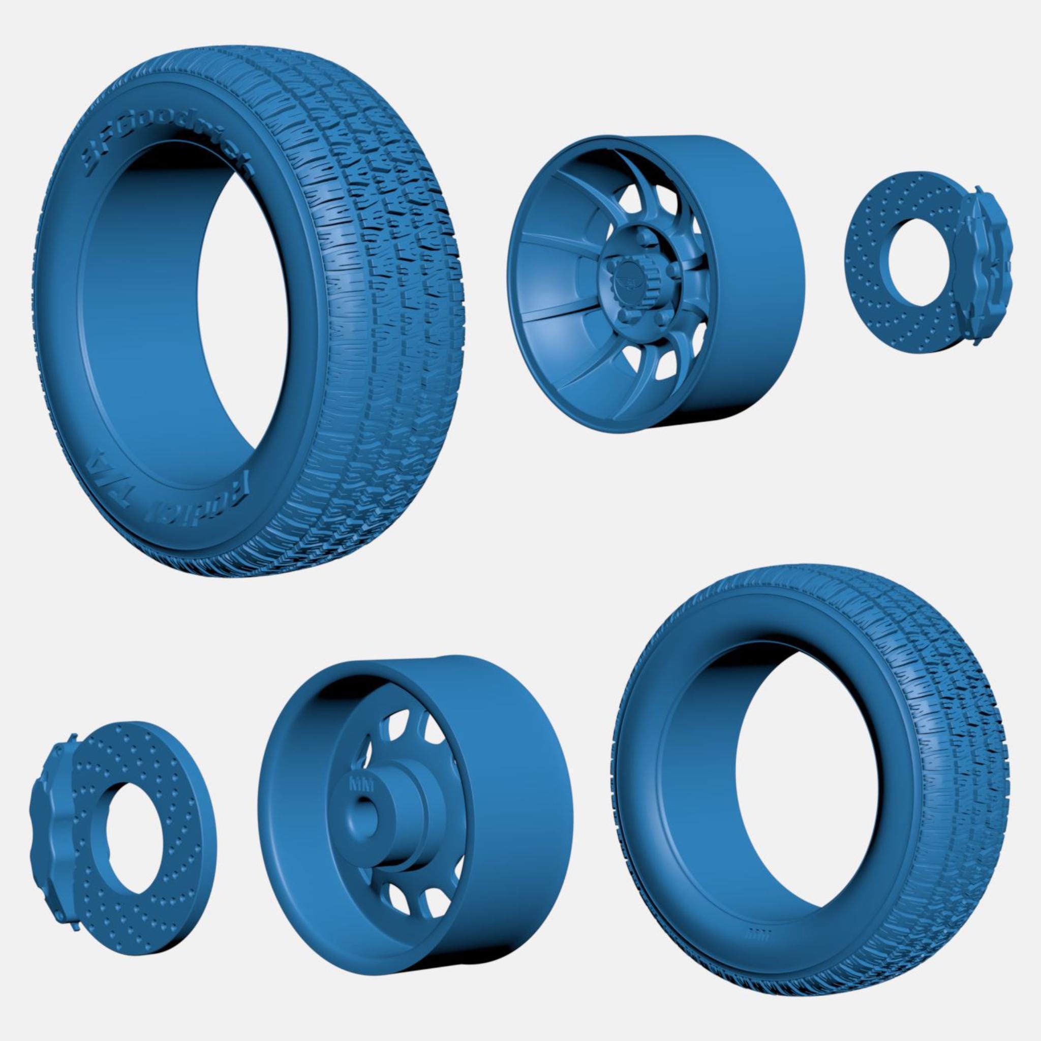 1/25 Scale Resin Vector Wheels, Bfgoodrich Tires, Brakes - Etsy