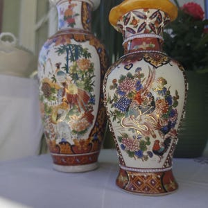 Vintage Blau-Weiß Porzellanvasen | Chinoiserie-Stil | Replikate | 30cm, 20cm, 26cm — Einzelverkauf