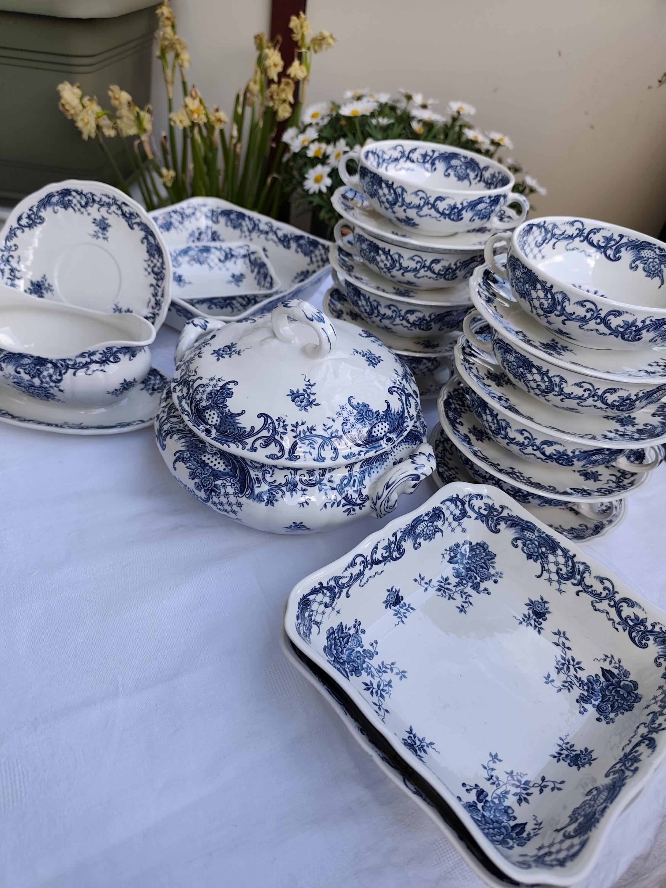 Villeroy boch ヴィンテージ　チューリップ　サラダボウル　四角 Rare Villeroy Boch - Etsy