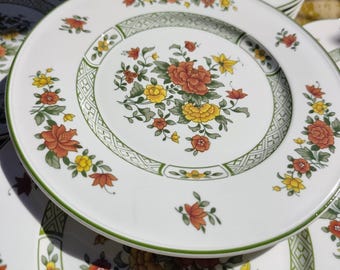 Villeroy & Boch Sommerday — Prato de sobremesa — 21 cm — Porcelana com efeito vintage — Design floral de verão — Fabricado na Alemanha
