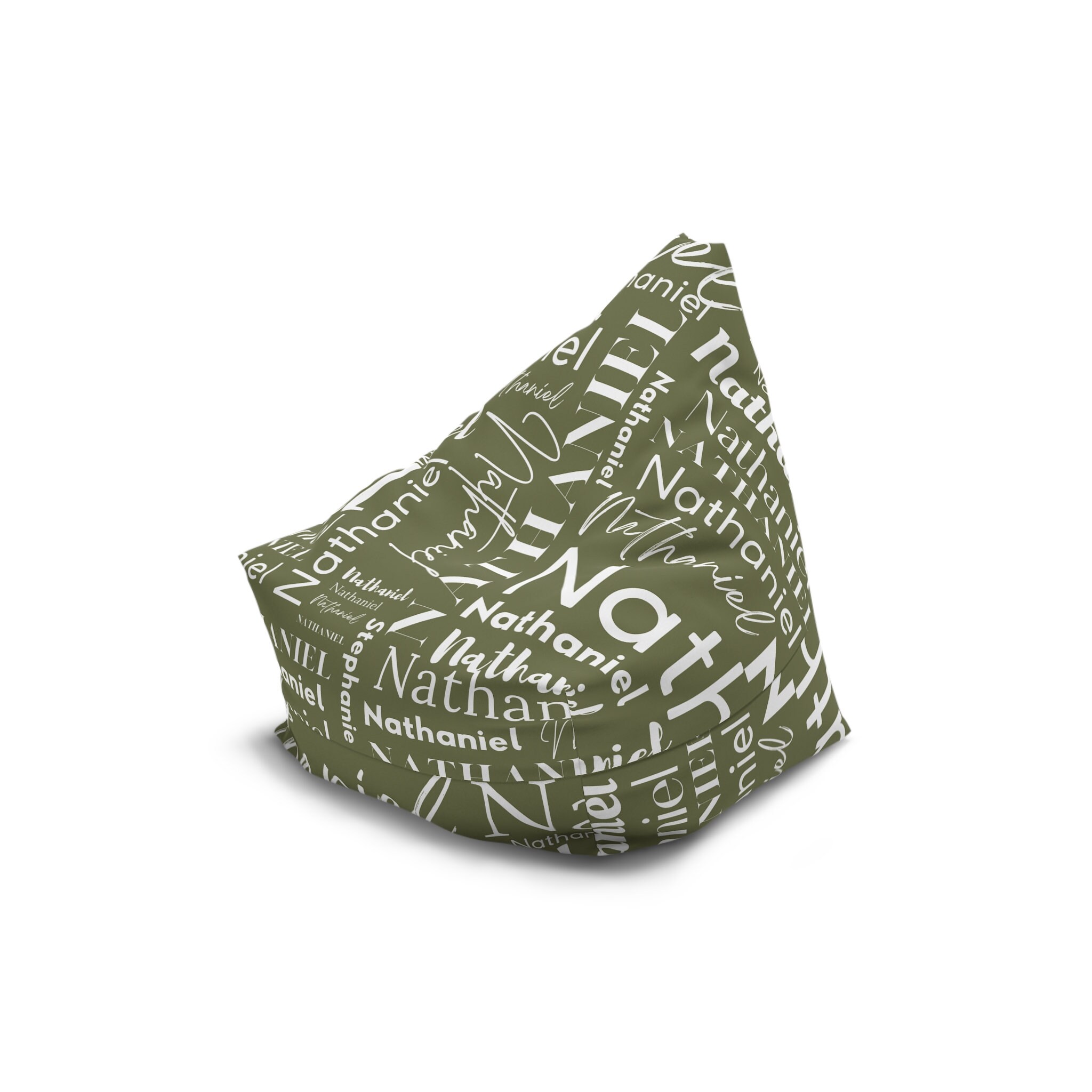 Personalized Name Bean Bag Chair Cover for Kids and Adults