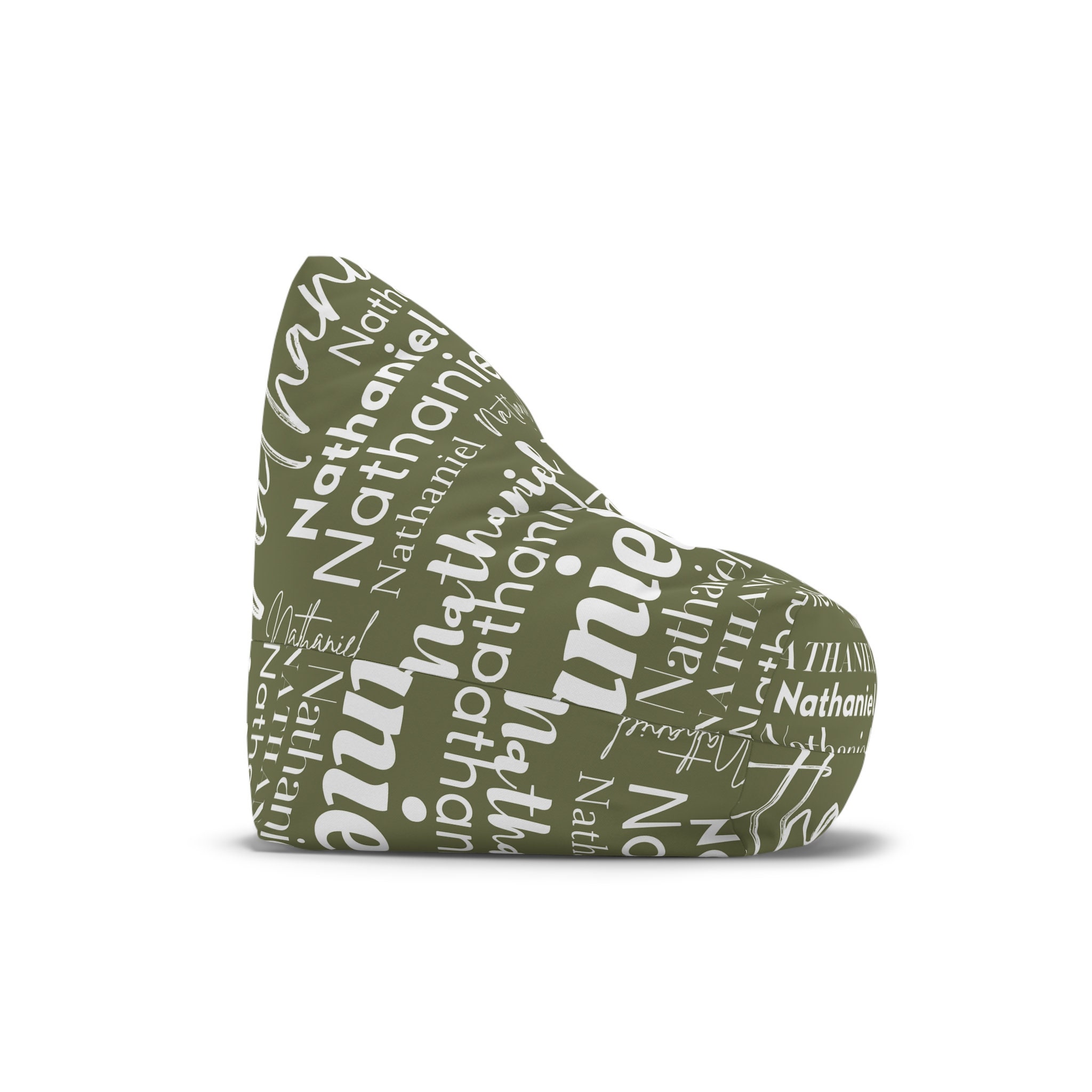 Personalized Name Bean Bag Chair Cover for Kids and Adults