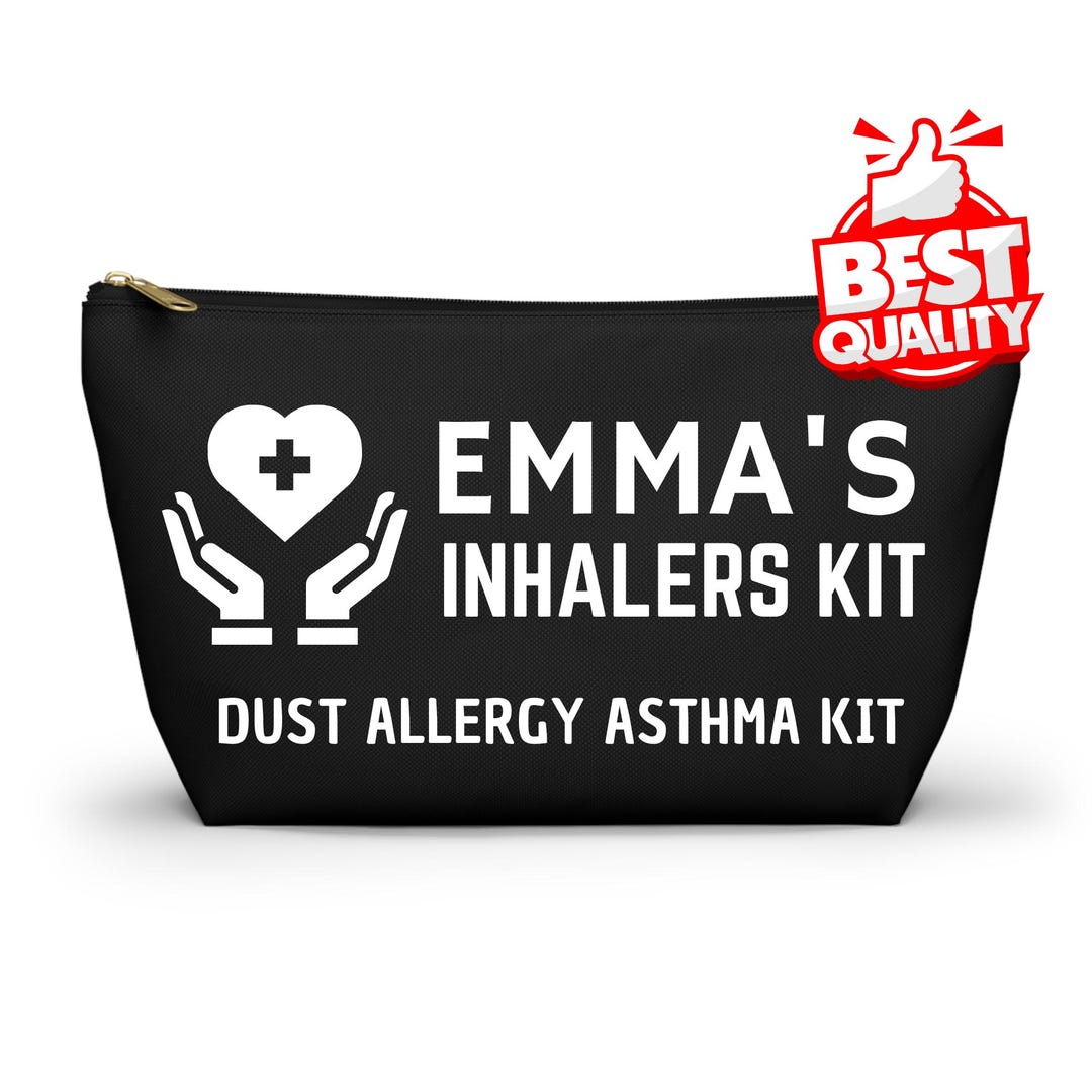 Personalized Inhalers Kit for Dust Allergy Asthma Emergency Bag Custom ...