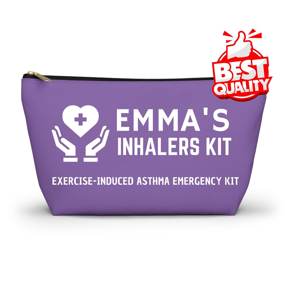 Personalized Inhalers Kit for Emma Asthma Emergency Bag Custom Medical ...