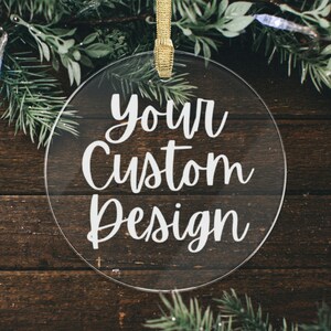 Custom Christmas Ornament | Personalized Name Ornament | Gift Idea | Customizable Xmas Decoration