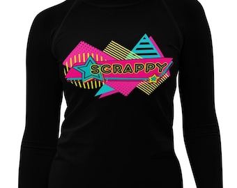 Women's Rash Guard Women's Jiu Jitsu rashguard  for Jiu Jitsu Girl Scrappy rash guard Funny Jiu Jitsu BJJ Women's BJJ