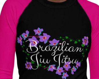 Jiu jitsu Rash Guard for women women’s rash guard jiu jitsu female flowers rash guard strong women bjj women’s bjj rankless no gi