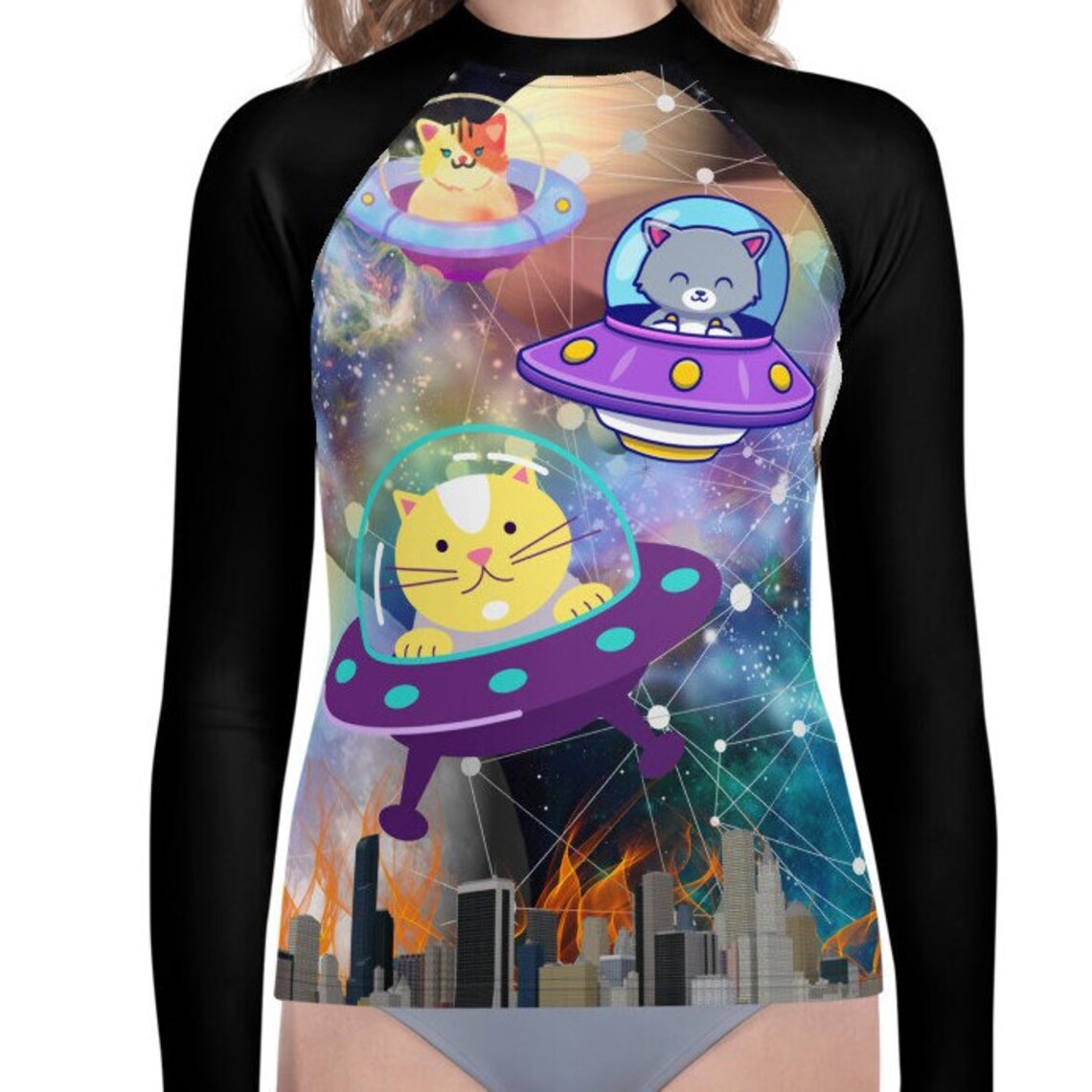 Cat Rash Guard Girls Jiu Jitsu Rash Guard Pretty Girls Rash Guard Girls Rash Guard Jiu ...
