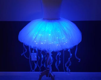 Jellyfish Light Blue Dress/trailing Tendrils/halloween Skirt Handmade Custom Personalize - Etsy Jellyfish Light Blue Dress/trailing Tendrils/halloween Skirt Handmade Custom Personalize - Etsy