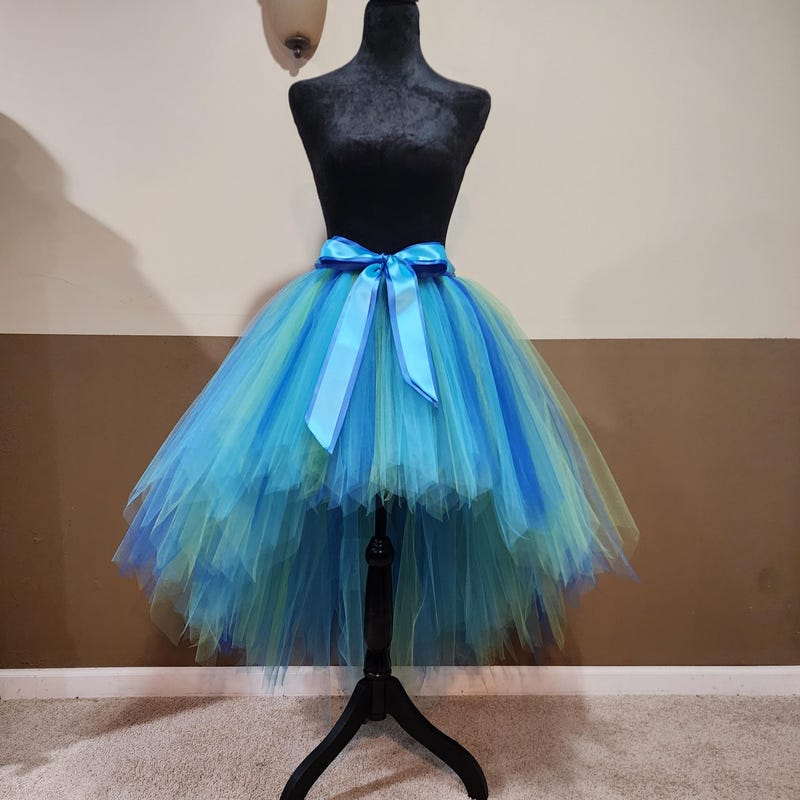 Blue Peacock Skirt