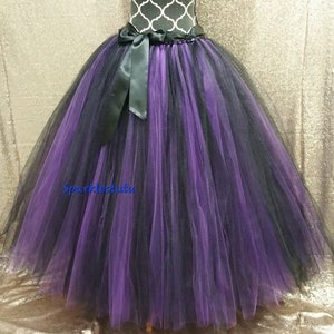 F03 Full length Witch tutu/ Witch tulle costume/ Halloween tulle costume, Women&#39;s floor length tutu skirt