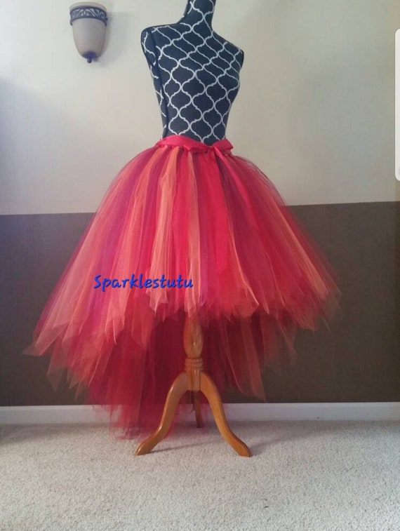 C06 Fall Leaves Costume/ Fall Fairy High-Low tutu//Mix Color Hi - Lo Tulle skirt33 Colors Available) Fall Costume Skirt