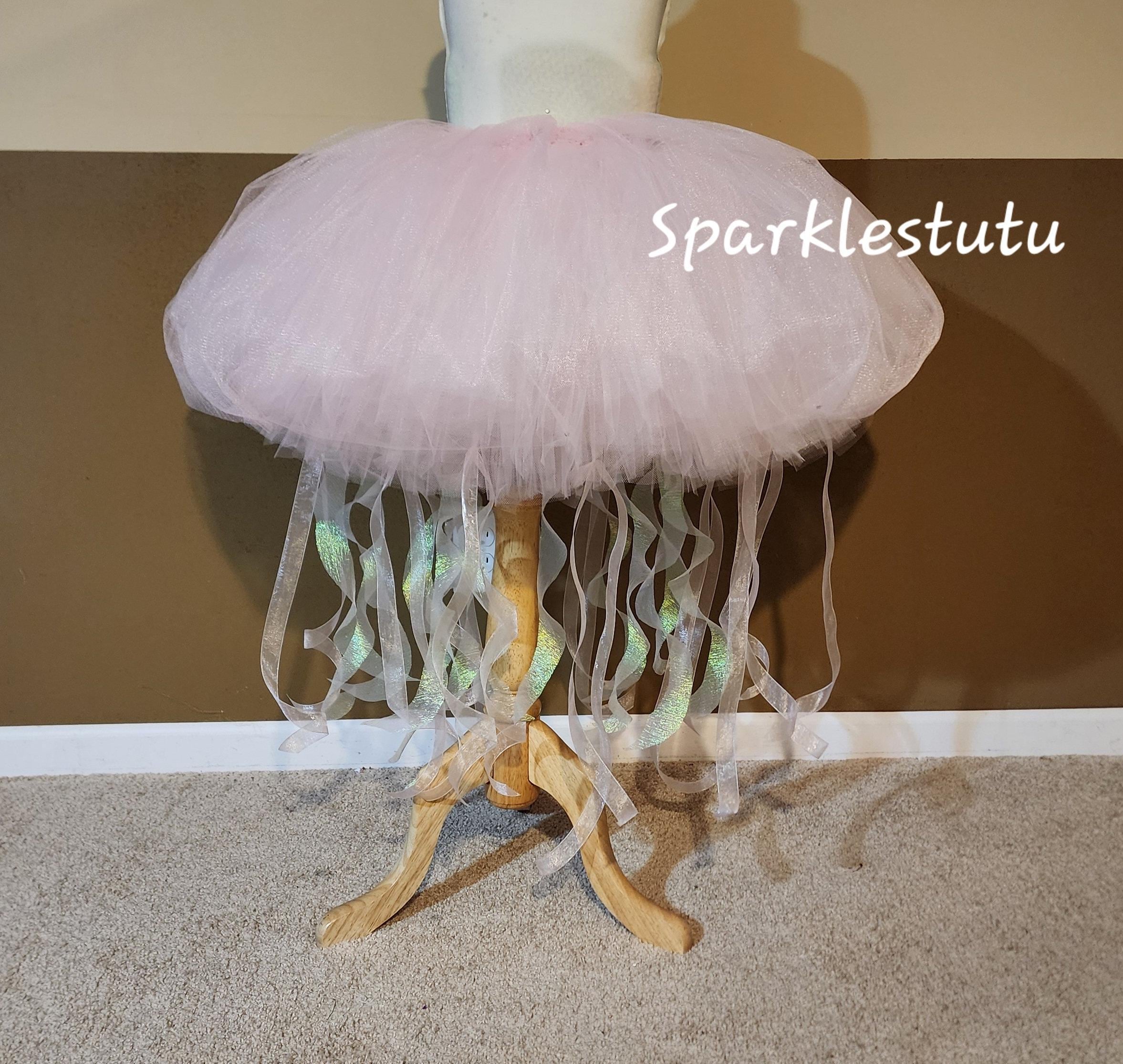 H02 Pale Pink Jellyfish Tutu (with Sewn in Satin LINING