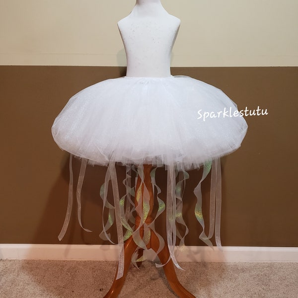 Jellyfish Badge Bleached Texture Button Shirt Skirt