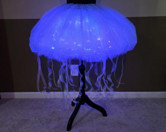 H17 Purple & turquoise Jellyfish party costume/ Ocean party tutu/ Jellyfish Halloween tutu/ LED tutu/ Jellyfish skirt/ Jellyfish tutu