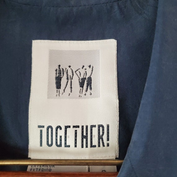 Vintage 1980's Together! 100% Silk Jacket Blazer … - image 3