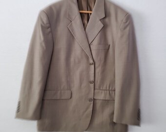 Kilburne Finch Suit Sport Coat 44S/39W Taupe Beige