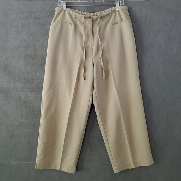 Vintage Caribbean Joe Cropped Hose Beige Größe M