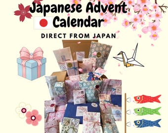 Japanischer Adventskalender: Mystery Box mit Schreibwaren, Snacks & Anime-Geschenken