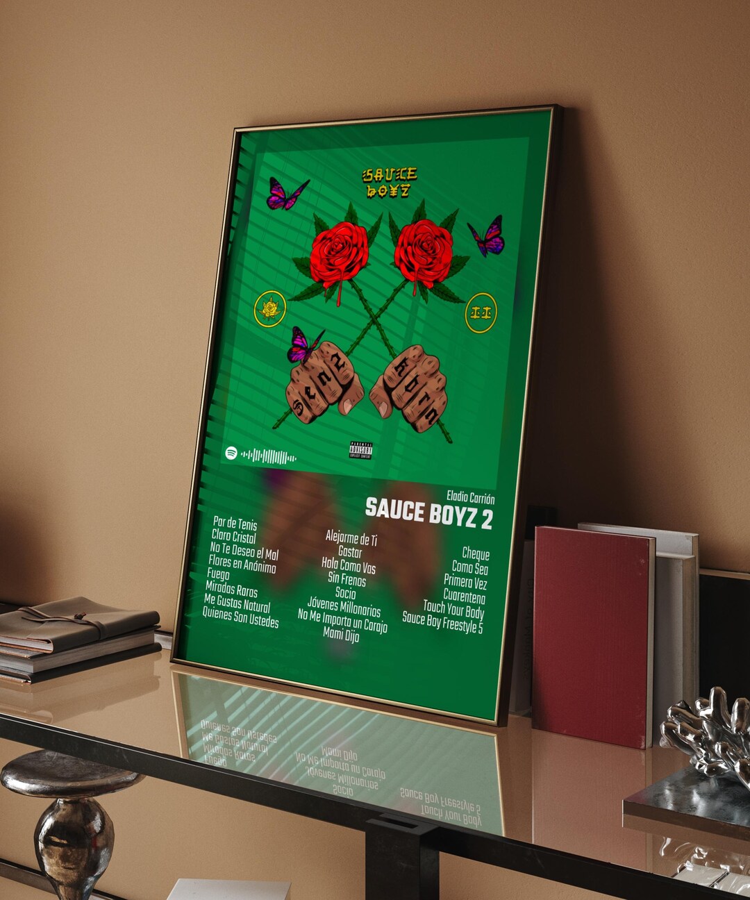 Eladio Carrión Sauce Boyz 2 Album Art Poster Custom Etsy