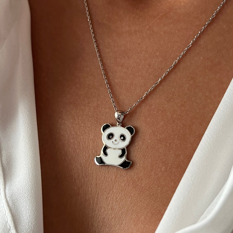 Panda Necklace - Etsy
