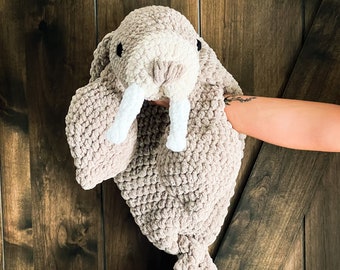 Wasabi the Walrus Crochet Snuggler