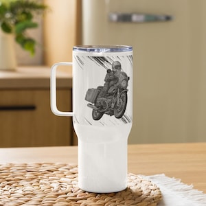 BMW R100S Travel mug with a handle