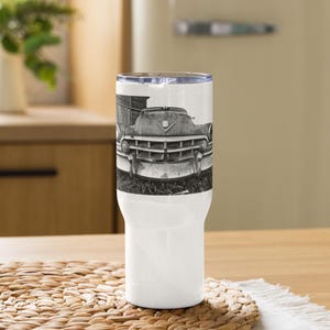 Cadillac Ranch Travel mug with a handle