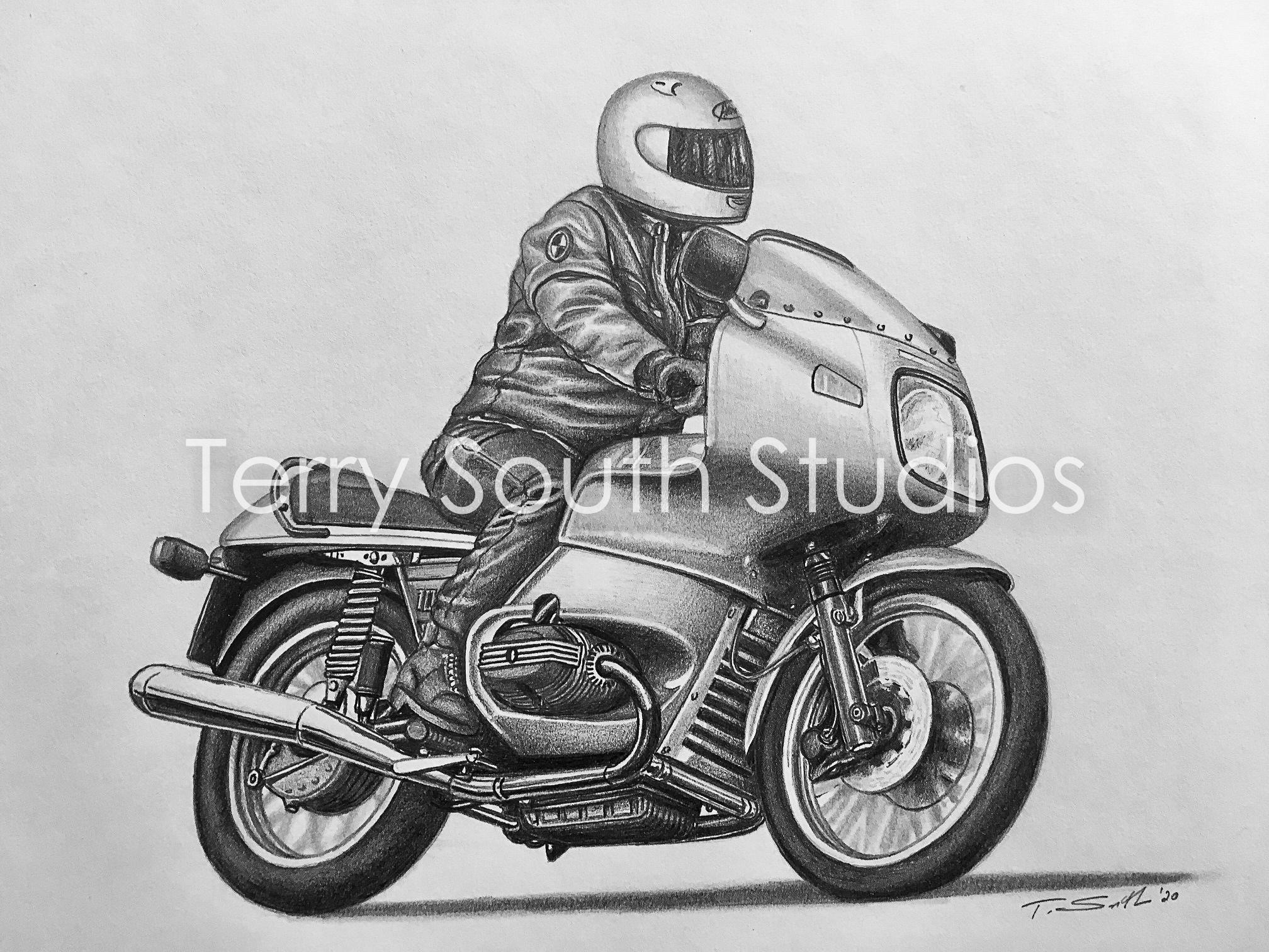 BMW R100RS Limited Edition Print - Etsy