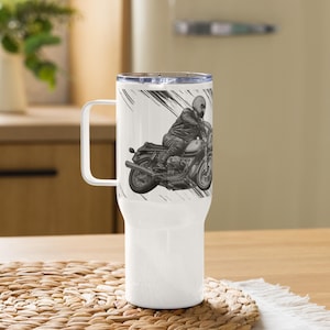 BMW R90S Travel mug with a handle