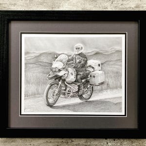 BMW R11500GSA Original Framed Drawing