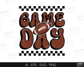Retro Football SVG: Game Day Design (Digital Download)