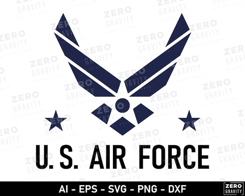 Airforce Svg, Digital Download Us Air Force Svg, Army Svg Cut File, Military Svg Design, Patriotic Svg, United State Airforce Sign, Usa Svg image 1
