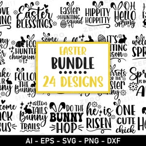 Ensemble de Pâques Svg, Pâques citations fichiers Svg pour Cricut, lapin de Pâques Svg, joyeuses Pâques Svg, Svg printemps, téléchargement numérique dictons de Pâques Svg