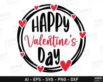 Happy Valentines Day Svg, Valentines Day Svg Cricut, Digital Download Love Svg for Shirts, Valentine Shirt Svg, Happy Valentine Day Png