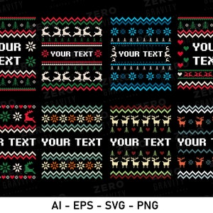 Hässliche Weihnachten Pullover svg Bundle, hässliche Pullover svg für Weihnachten, digitaler Download hässliche Pullover Vorlagen, hässliche Pullover Drucke Png