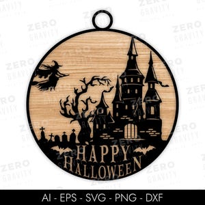 Halloween Door Hanger SVG, Halloween Glowforge SVG, Halloween Laser Cut Files, Halloween Sign SVG, Cnc Files, Fall Sign Svg, Front Door Sign