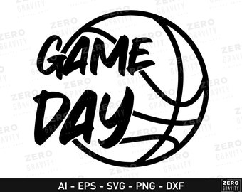 Game Day Basketball Svg for Shirts Game Day Png for Tshirt Basketball Game Day Cut File for T shirt Digital Download College Game Day Svg