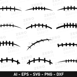 Football Laces SVG Bundle, Digital Football Laces Cut Files, Football Laces Svg, Laces Clipart, Silhouette File, Football Laces Svg Cricut