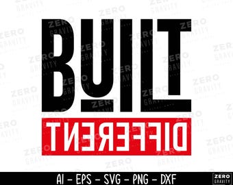 Built Different SVG & PNG, Instant Download, Svg files for Cricut, Built Different Clipart, Hustle Svg, My Hustle Looks Different Svg