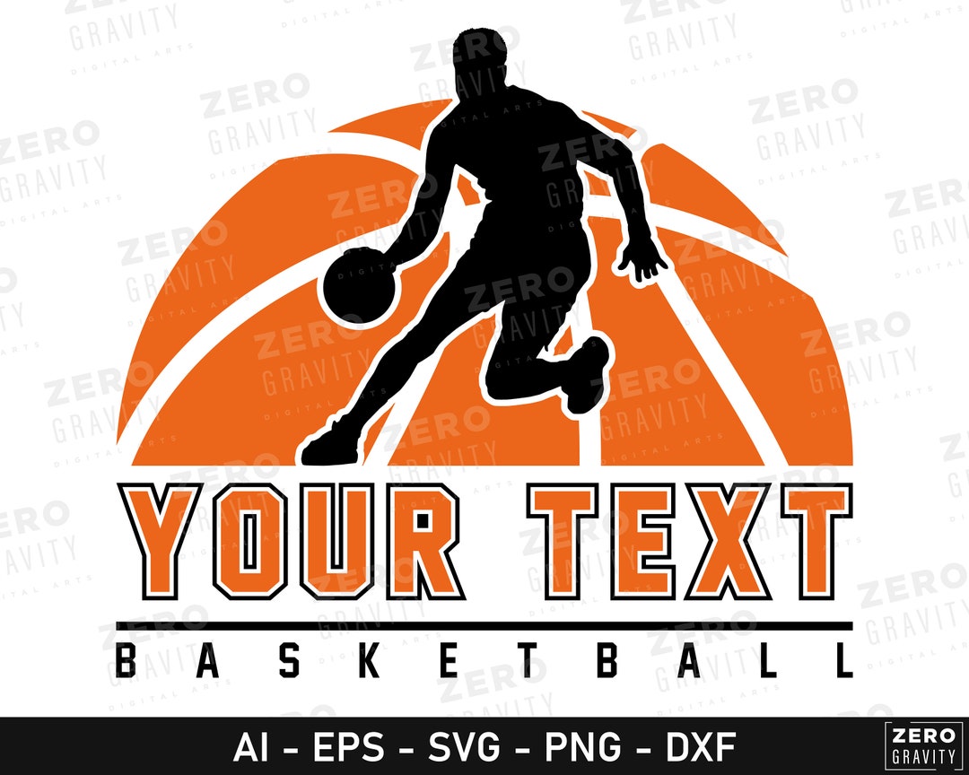 Custom Basketball SVG, Basketball Team Logo SVG, Printable Basketball