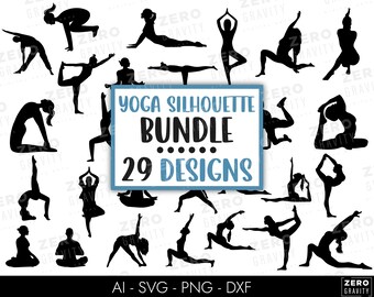 Yoga SVG Bundle, Meditation Svg, Yogi Life Svg, INSTANT DOWNLOAD, Yoga Pose Svg, Women in Poses Svg, Boho Yoga Svg Sublimation Design Png