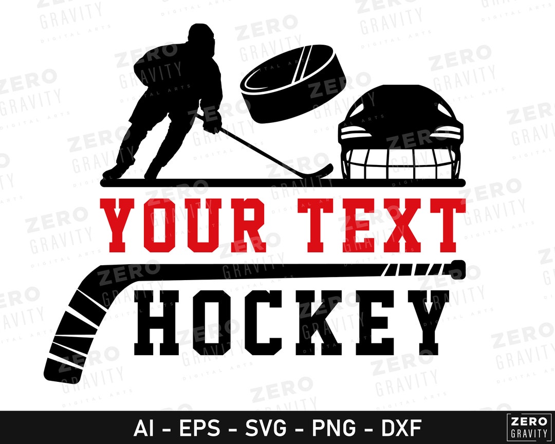 Custom Hockey SVG, Hockey Name SVG, Printable Hockey PNG, Hockey Cricut