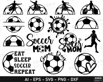 Soccer SVG Bundle Cricut, Digital Download Soccer Mom SVG, Printable Soccer PNG, Soccer Game Day Svg, Soccer Svg for Shirts, Soccer Ball Svg