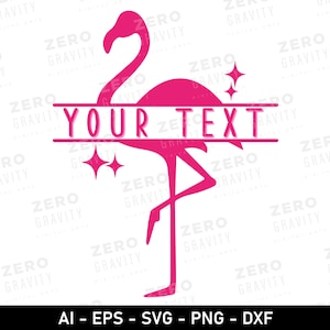 Flamingo geschnitten Datei