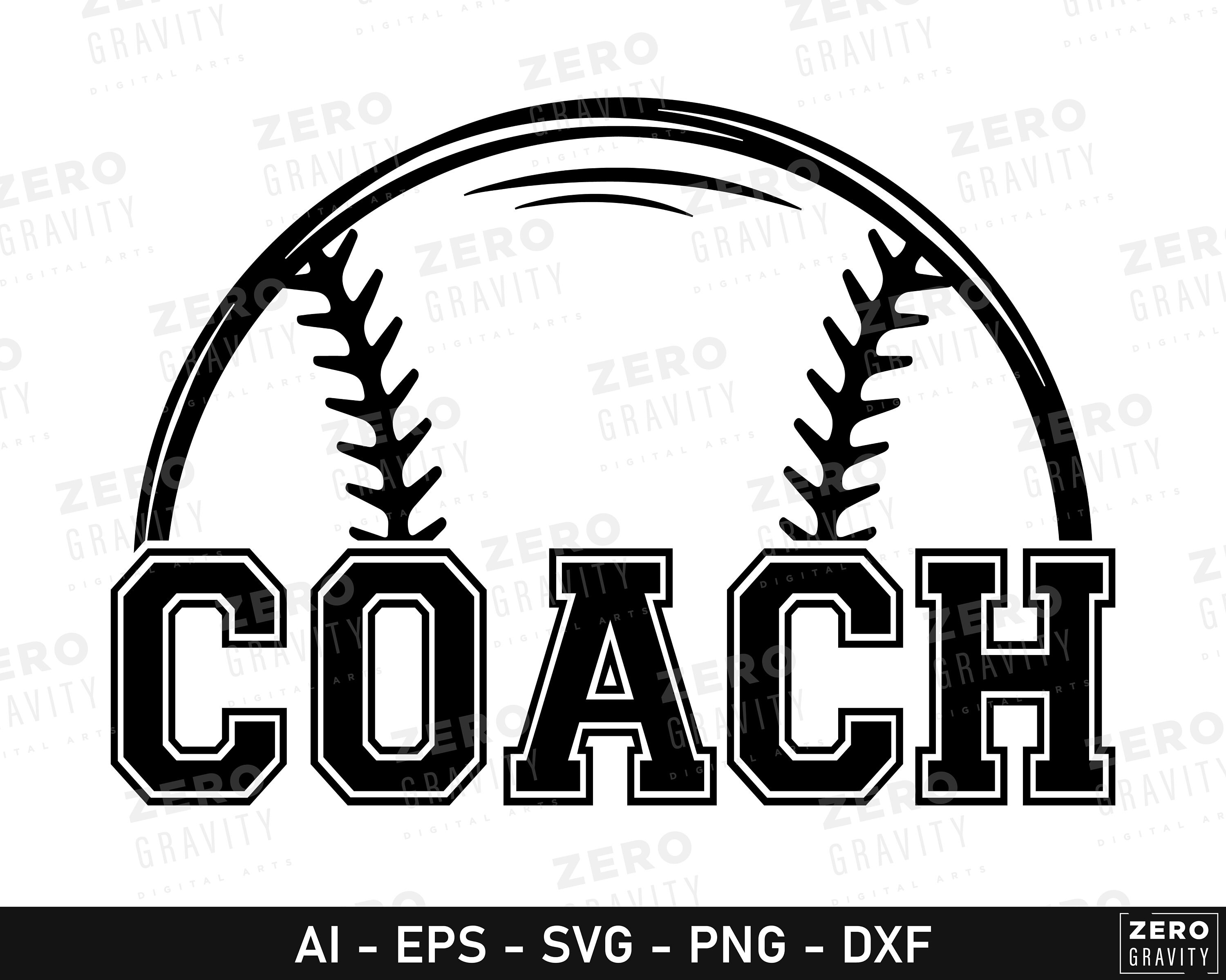 Coach Svg for Shirts, Mugs, Cup, Sweatshirt, Digital