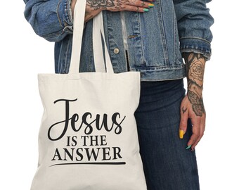 Jesus Is The Answer Tote Bag Jesus Is The Answer Tote Bag